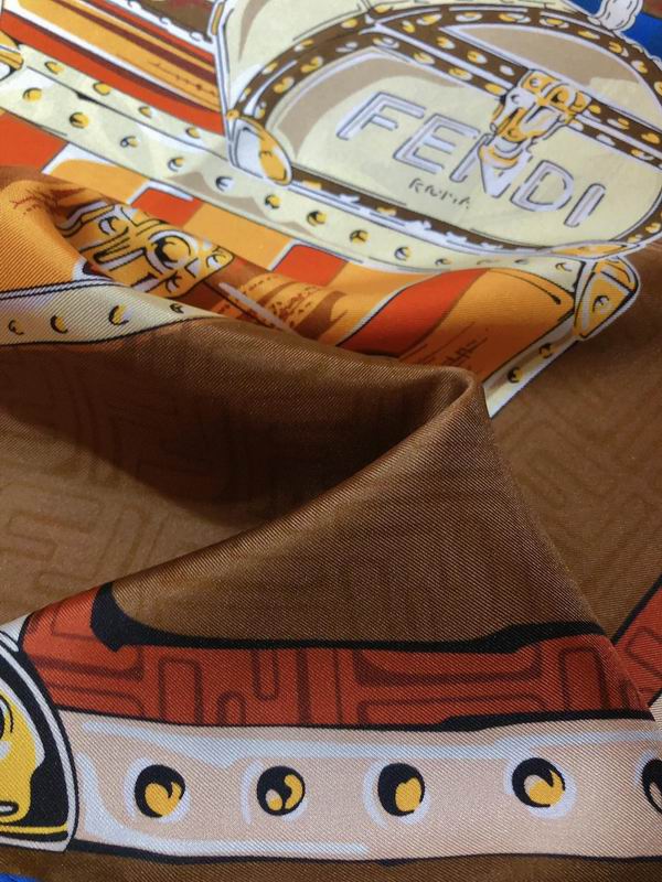 Fendi silk scarf 90X90cm E03 (18)